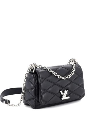 Louis Vuitton GO-14 Handbag Malletage Leather MM shoulder bag - Black