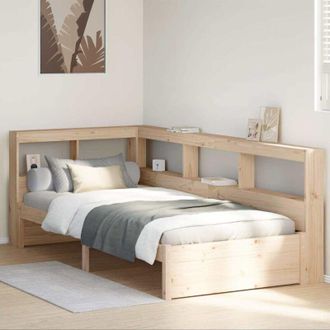 vidaXL Vidaxl - Letto Libreria senza Materasso 90x200 cm Legno Massello Pino