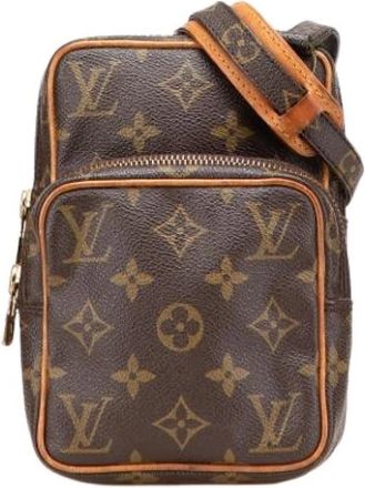 Louis Vuitton Pre-owned Cross Body Bags, female, Brown, Size: ONE SIZE Pre-owned Canvas Crossbody Bag