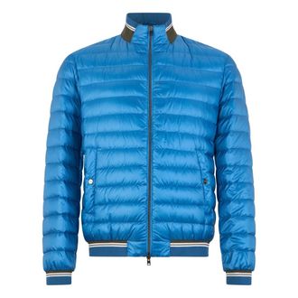 Herno Gewatteerd jack met rits en kraag - Heren - Winterjassen - Blauw - L - Jassen