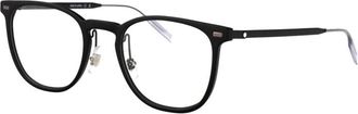 Montblanc Stijlvolle Optische Bril Model Mb 0393On - Heren - Brillen - Zwart - 51 MM - Accessoires
