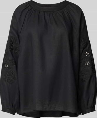 (The Mercer) N.Y. Regular Fit Leinenbluse aus reinem Leinen in Black, Größe 34