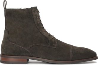Kazar Bruine su&egrave;de herenlaarzen - Heren - Veterlaarzen - Bruin - 42 EU - Su&egrave;de - Schoenen