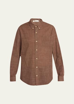 The Row Mens Pompeo Cotton Check Sport Shirt