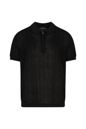 Emporio Armani KNITTED POLO Size: XXL, colour: BLACK
