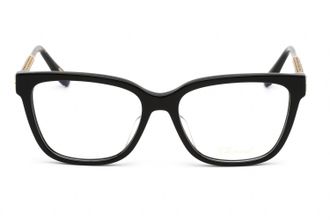 Chopard VCH333W Gold-Trimmed Acetate Eyeglasses - Black