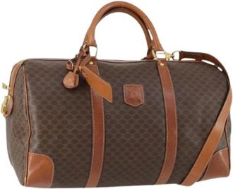 Celine Pre-owned Weekend Bags, female, Brown, Size: ONE SIZE Pre-owned Vintage Plastic Weekend Bag