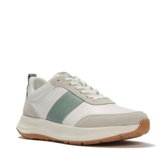 FitFlop F-Mode Flow Flatform Sneakers in Urban White/frosted Sage at Nordstrom, Size 8.5