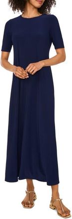 Vince Camuto Short Sleeve Maxi Dress in Classic Navy at Nordstrom, Size X-Large