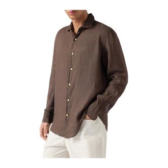 Saint Barth Pamplona Shirt - male - Saint Barth - Casual Shirts - Brown - XL - Shirts