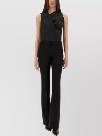 Pantaloni Torino silk flared trousers