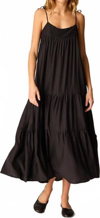 Natalie Martin Melanie Maxi Dress In Black Silk