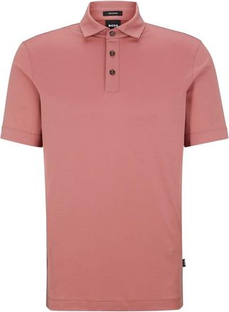 HUGO BOSS Mens 53 Polo Shirt in Open Pink - Size Small