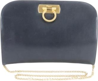 Ferragamo Pre-owned Clutches, female, Blue, Size: ONE SIZE Pre-owned Shoulder Bag