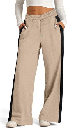 Generic Wide Leg Joggers for Women UK,Fall Casual Baggy Sweatpants High Elastic Waist Straight Leg Joggers Comfy Lightweight Running Lounge Pants Yoga Sports 