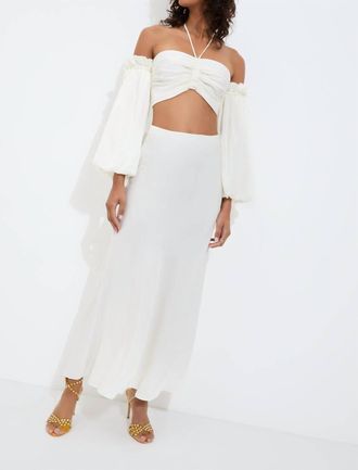 Sleeping with Jacques Bianca Maxi Skirt In White