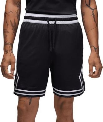 Nike Jordan Mens Dri-FIT Sport Diamond Shorts - Black/White Size 3XL