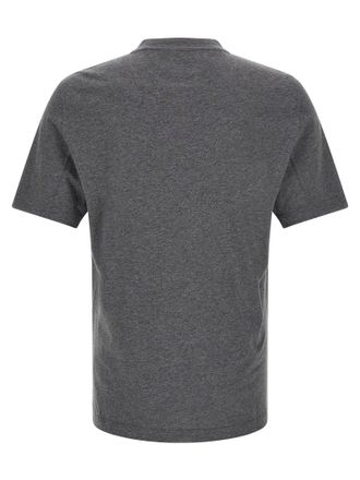 Brunello Cucinelli Archer-Emblem Graphic Print T-shirt - Gray