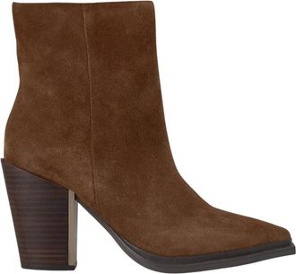 Alma En Pena Hoge enkellaarzen brede hak - Dames - Cowboylaarzen - Bruin - 40 EU - Schoenen
