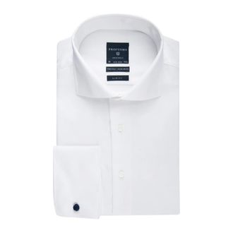 Profuomo Overhemden, Heren, Wit, 4Xl, Katoen, Witte Business Overhemd