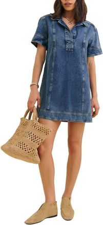 Reformation Clark Denim Minidress in Greely at Nordstrom, Size X-Small