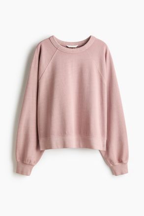 H&M Oversized Sweatshirt aus Baumwolle - Pink