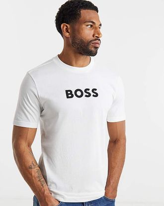 HUGO BOSS Short Sleeve Large Logo T-Shirt
