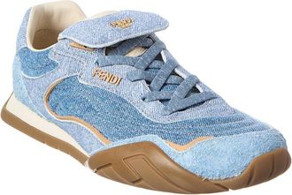 Fendi Fendi Wave Pulse Leather & Canvas Sneaker