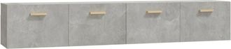 vidaXL Wall Cabinets 2 pcs Concrete Grey 100x36.5x35 cm Engineered Wood vidaXL