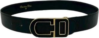 Dior Pre-owned Leather Belt - Dames - Vintage Accessoires - Zwart - ONE Size - Leer - Vintage