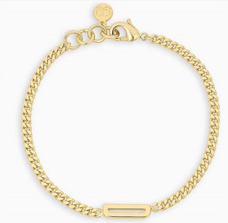 Gorjana Wilder Alphabet Bracelet - D In Gold