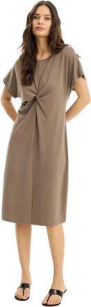 In Front Jurken - Dames - Casual kleedjes - Bruin - L - Kleedjes