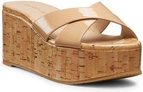 Stuart Weitzman Dayna Platform Wedge Sandal in Adobe at Nordstrom Rack, Size 9.5