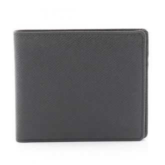 Louis Vuitton Ardoise Black Taiga Leather Wallet (Bi-Fold) (Pre-Owned)
