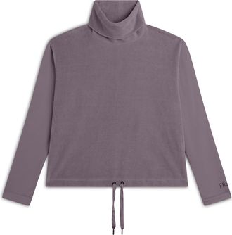 Freddy Felpa Collo Alto con busto in velluto e coulisse sul fondo