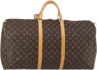 Louis Vuitton Pre-owned Weekend Bags, female, Brown, Size: ONE SIZE Pre-owned Canvas Weekend Bag