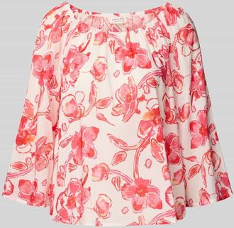 Christian Berg Regular Fit Bluse mit 3/4-Arm in Hellrot, Größe 42