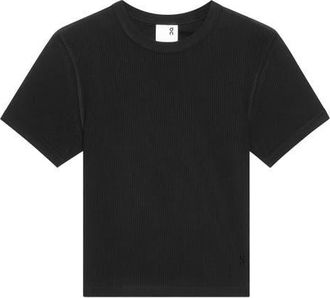 On x Zendaya All Day Rib T-Shirt in Black at Nordstrom, Size X-Large