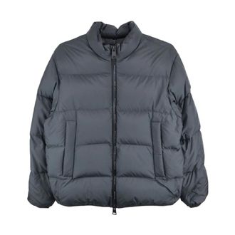Moncler Winter Jackets, male, Black, XL, Black Quilted Jacket with High Collar