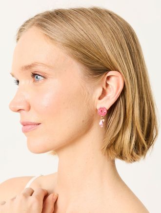 Fat Face FatFace Pink Raffia Charm Earrings