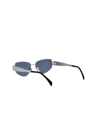 Celine Womens Sunglasses Silver-Blue Metal