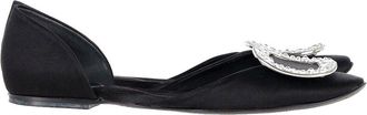 Roger Vivier Womens Satin Chips Prism Embellished Flat (Authentic Pre-Loved)