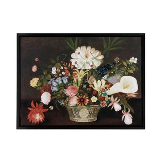 Artery8 Rubens Peale From Nature In The Garden Framed Canvas Wall Art Print | Size: W24 x H32
