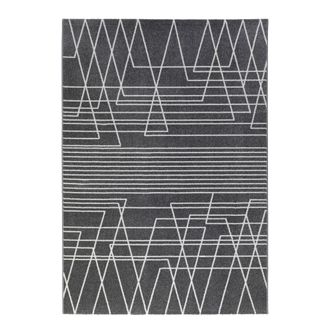 Oresteluchetta Alfombra de ba&ntilde;o 100% polipropileno gris 60 x 110 cm