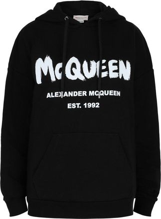 Alexander McQueen Alexander Mcqueen Graffiti Logo Hoodie
