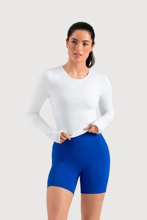 Bloch BLOCH Ladies Apex Form Long Sleeve Top, White