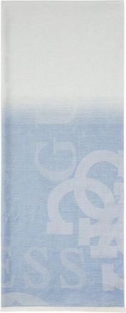 Guess Arnela 4G Logo Sjaal - Dames - Wintersjaals - Blauw - ONE Size - Katoen - Accessoires