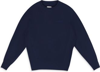Aim&eacute; Leon Dore Blue Tonal Logo Crewneck Sweatshirt