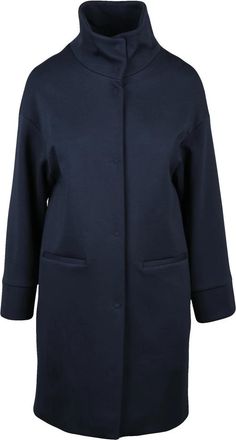 Olivier Horigamy Midnight Blue Virgin Wool-Blend Coat