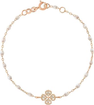 Gigi Clozeau Armband aus Roségold und Diamanten Lucky Trèfle